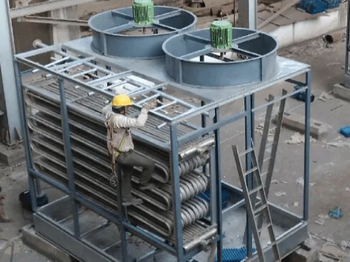 Contact the cooling tower manufacturer